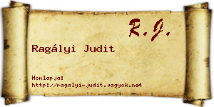 Ragályi Judit névjegykártya